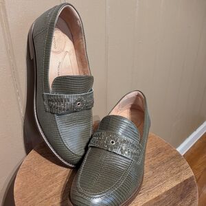 Olive Green Women's Loafers - Classic Slip-On Flats